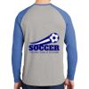 Mens Full Color PosiCharge Long Sleeve Tri Blend Wicking Raglan Tee Thumbnail