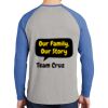 Mens Full Color PosiCharge Long Sleeve Tri Blend Wicking Raglan Tee Thumbnail