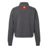 Women's Garment-Dyed Mid-Length Quarter-Zip Sweatshirt Thumbnail