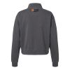 Women's Garment-Dyed Mid-Length Quarter-Zip Sweatshirt Thumbnail