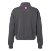 Women's Garment-Dyed Mid-Length Quarter-Zip Sweatshirt Thumbnail