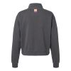 Women's Garment-Dyed Mid-Length Quarter-Zip Sweatshirt Thumbnail