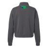 Women's Garment-Dyed Mid-Length Quarter-Zip Sweatshirt Thumbnail