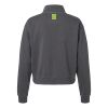 Women's Garment-Dyed Mid-Length Quarter-Zip Sweatshirt Thumbnail