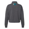 Women's Garment-Dyed Mid-Length Quarter-Zip Sweatshirt Thumbnail