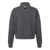 Women's Garment-Dyed Mid-Length Quarter-Zip Sweatshirt Thumbnail