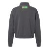 Women's Garment-Dyed Mid-Length Quarter-Zip Sweatshirt Thumbnail