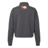Women's Garment-Dyed Mid-Length Quarter-Zip Sweatshirt Thumbnail
