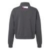 Women's Garment-Dyed Mid-Length Quarter-Zip Sweatshirt Thumbnail