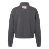 Women's Garment-Dyed Mid-Length Quarter-Zip Sweatshirt Thumbnail