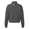 Women's Garment-Dyed Mid-Length Quarter-Zip Sweatshirt Thumbnail