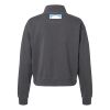 Women's Garment-Dyed Mid-Length Quarter-Zip Sweatshirt Thumbnail