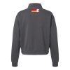 Women's Garment-Dyed Mid-Length Quarter-Zip Sweatshirt Thumbnail