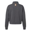 Women's Garment-Dyed Mid-Length Quarter-Zip Sweatshirt Thumbnail