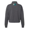 Women's Garment-Dyed Mid-Length Quarter-Zip Sweatshirt Thumbnail