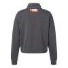 Women's Garment-Dyed Mid-Length Quarter-Zip Sweatshirt Thumbnail