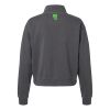 Women's Garment-Dyed Mid-Length Quarter-Zip Sweatshirt Thumbnail
