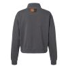 Women's Garment-Dyed Mid-Length Quarter-Zip Sweatshirt Thumbnail