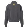 Women's Garment-Dyed Mid-Length Quarter-Zip Sweatshirt Thumbnail