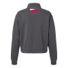 Women's Garment-Dyed Mid-Length Quarter-Zip Sweatshirt Thumbnail
