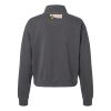 Women's Garment-Dyed Mid-Length Quarter-Zip Sweatshirt Thumbnail