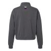 Women's Garment-Dyed Mid-Length Quarter-Zip Sweatshirt Thumbnail