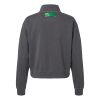 Women's Garment-Dyed Mid-Length Quarter-Zip Sweatshirt Thumbnail