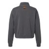 Women's Garment-Dyed Mid-Length Quarter-Zip Sweatshirt Thumbnail