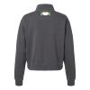 Women's Garment-Dyed Mid-Length Quarter-Zip Sweatshirt Thumbnail