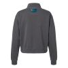 Women's Garment-Dyed Mid-Length Quarter-Zip Sweatshirt Thumbnail