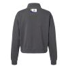 Women's Garment-Dyed Mid-Length Quarter-Zip Sweatshirt Thumbnail