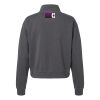 Women's Garment-Dyed Mid-Length Quarter-Zip Sweatshirt Thumbnail