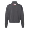 Women's Garment-Dyed Mid-Length Quarter-Zip Sweatshirt Thumbnail