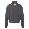Women's Garment-Dyed Mid-Length Quarter-Zip Sweatshirt Thumbnail