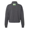 Women's Garment-Dyed Mid-Length Quarter-Zip Sweatshirt Thumbnail