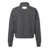 Women's Garment-Dyed Mid-Length Quarter-Zip Sweatshirt Thumbnail