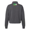Women's Garment-Dyed Mid-Length Quarter-Zip Sweatshirt Thumbnail