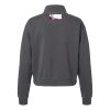 Women's Garment-Dyed Mid-Length Quarter-Zip Sweatshirt Thumbnail