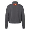 Women's Garment-Dyed Mid-Length Quarter-Zip Sweatshirt Thumbnail