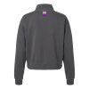 Women's Garment-Dyed Mid-Length Quarter-Zip Sweatshirt Thumbnail