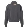 Women's Garment-Dyed Mid-Length Quarter-Zip Sweatshirt Thumbnail