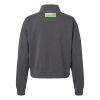 Women's Garment-Dyed Mid-Length Quarter-Zip Sweatshirt Thumbnail
