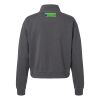 Women's Garment-Dyed Mid-Length Quarter-Zip Sweatshirt Thumbnail