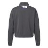 Women's Garment-Dyed Mid-Length Quarter-Zip Sweatshirt Thumbnail