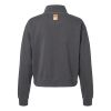 Women's Garment-Dyed Mid-Length Quarter-Zip Sweatshirt Thumbnail