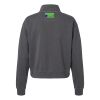 Women's Garment-Dyed Mid-Length Quarter-Zip Sweatshirt Thumbnail