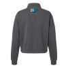 Women's Garment-Dyed Mid-Length Quarter-Zip Sweatshirt Thumbnail