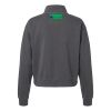 Women's Garment-Dyed Mid-Length Quarter-Zip Sweatshirt Thumbnail