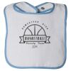 Infant Contrast Trim Terry Bib Thumbnail