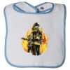 Infant Contrast Trim Terry Bib Thumbnail